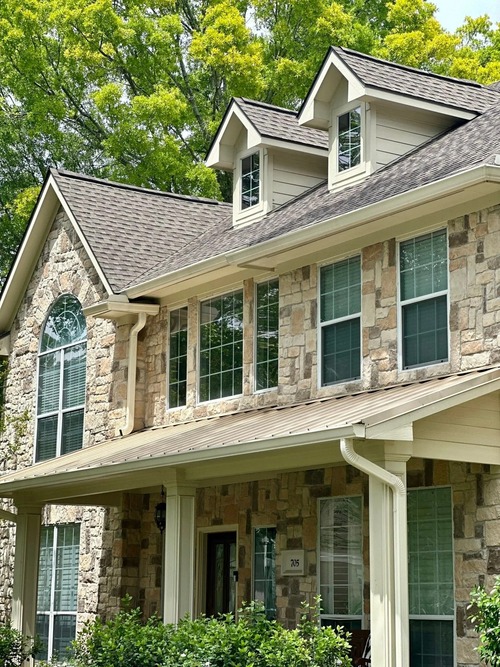 home with shingle roof