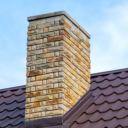 chimney on the roof