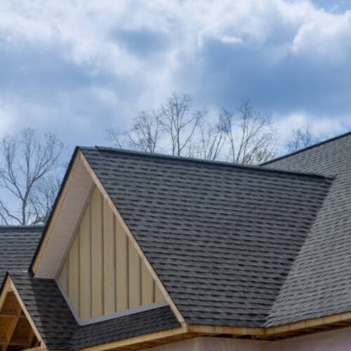 a home with synthetic shingles